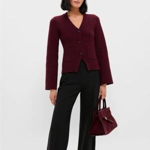 Pistola Denim Claret Aeron V-Neck Cardigan